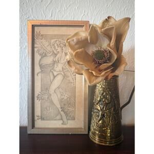 © Toby Pin Up Bikini Woman Art Print 1970s Framed Wall Decor